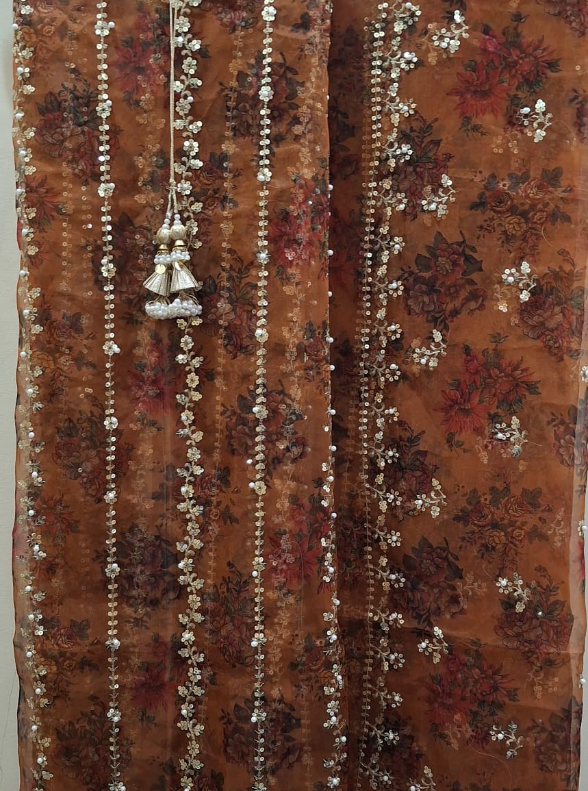 MS 3pc Burnt Orange Fancy suit