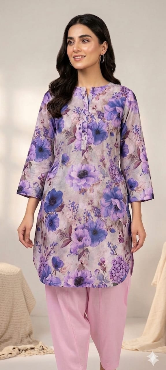 1pc lilac tailored shirt