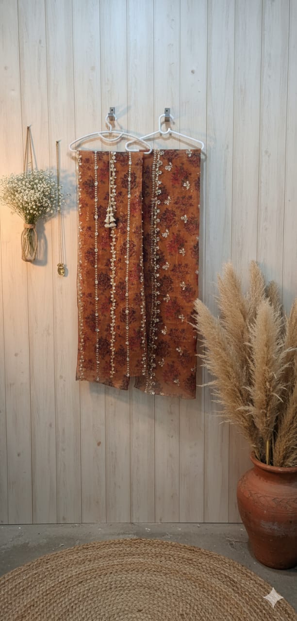 MS 3pc Burnt Orange Fancy suit