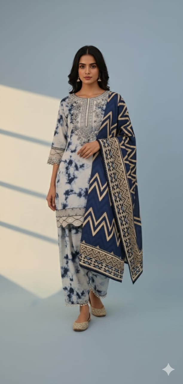 MS 3Pc Khaddar Tailored suit