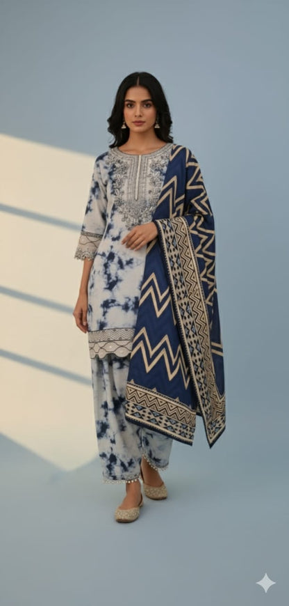 MS 3Pc Khaddar Tailored suit