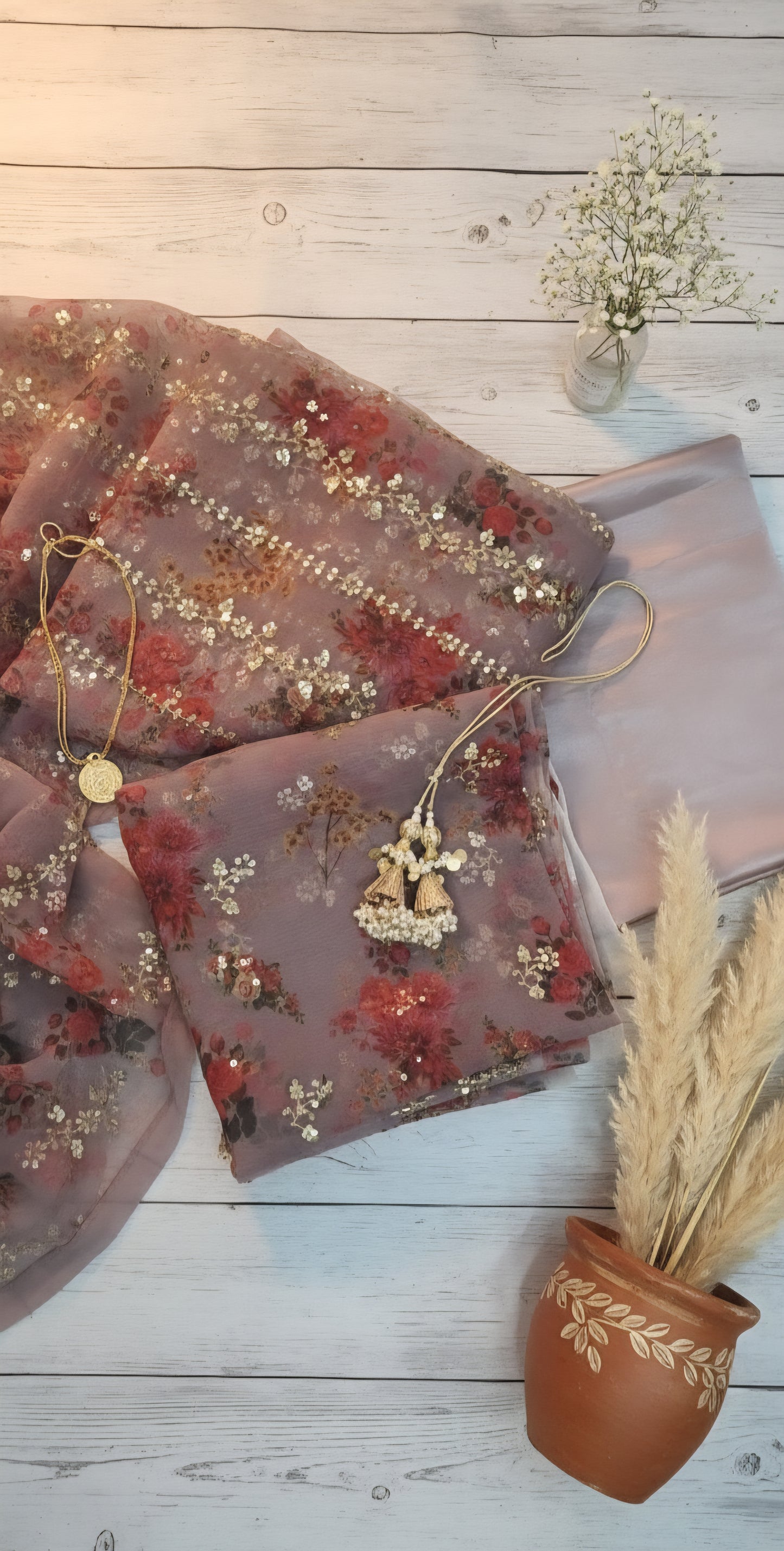 MS 3Pc Lilac Fancy Suit