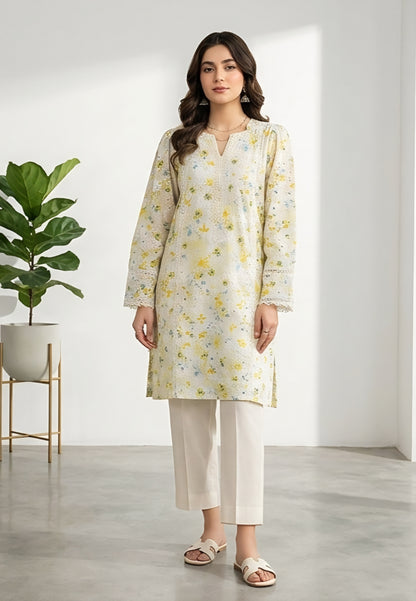 2pc lemon chikenkari co-ordset