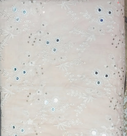 3pc lawn embroided pink suit