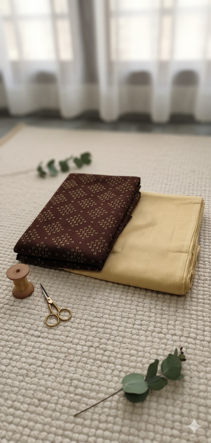 MS 2pc brown Heater whool suit