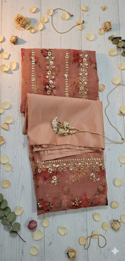 MS 3Pc Light Peach Fancy suit